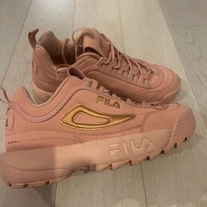 Fila Disruptor 2 Spécial Edition Rose with Metallic Gold Accents Women’s 7.5